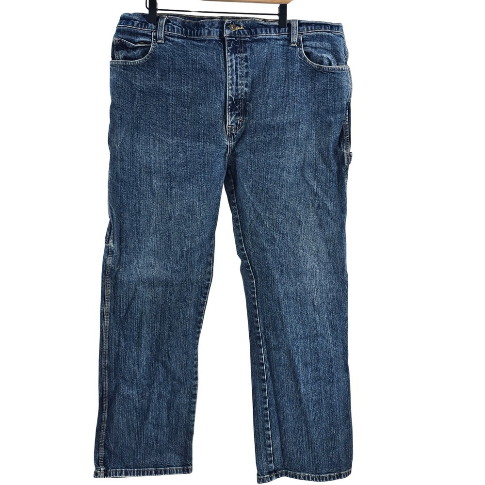 Dickies Carpenter Jeans Men's 40x32 Blue Denim Work‎ Pants Utility Pockets